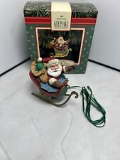 1992 Santa Claus Ornament - Fifth Of Five In His Reindeer - Hallmark Keepsake picture