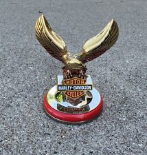 Harley Davidson Franklin Mint 1998 Eagle Pocket Watch Stand Paper Weight Red picture