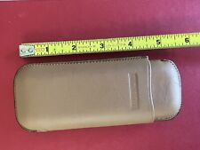 MARTIN WESS NATURAL SMOOTH GOATSKIN LEATHER PETITE 2 CORONA CIGAR CASE  picture