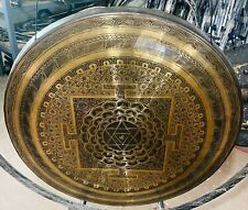 Sale Beautiful Large 60cm Gong-Shree Yantra Tibetan Handmade Gong-Singing Bowl picture