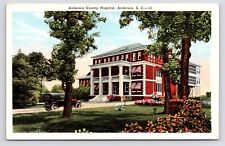 1920s~Anderson South Carolina SC~Old County Hospital~Vintage Postcard picture