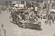 RPPC-Elks Parade, LA, Hollywood Blvd., 1921, 1st Prize Fox Studio picture