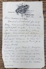 1917 Letter to Parents from World War One Recruit, Posted from Camp Dodge, IA picture