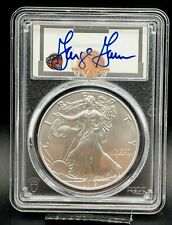 2019 $1 American Silver Eagle 1oz PCGS MS70 First Strike George Gervin hof picture
