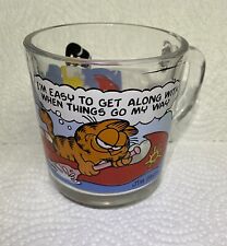 Vintage 1978 Garfield Glass Mugs from McDonalds- 