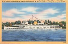 MV Mount Washington on Lake Winnipesaukee NH Ship Linen P19 picture
