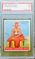 1933 R73 Goudey Indian Gum Card #36 THE BUFFALO BULL - Series 96 - PSA 5 - NICE picture
