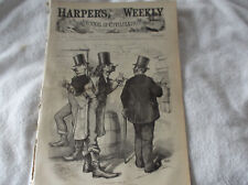   HARPER'S WEEKLY-OCTOBER 1874-  THOMAS NAST POLITICAL COVER-GREAT PRINTS & ADS picture