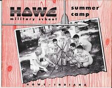1954 HOWE MILITARY SCHOOL Summer Camp Book Howe, Indiana, IN, Vintage, Original picture