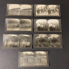 7 Keystone View Company View Cards ALASKA Stereoscope Cards Black & White picture