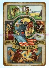 1937 BSA Boy Scouts Of America loyalty patriotism service metal tin sign decor picture