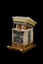 UNIQUE ANCIENT EGYPTIAN ANTIQUE Canopic Jar Box of King Tutankhamun picture