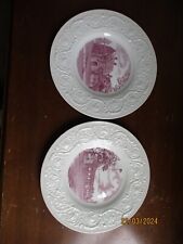 2 - Wedgwood Embossed Decorative Juniata College Plates 10