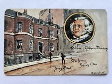 Homes of Literary Men - WIlliam Makepeace Thackeray Young Street London Postcard picture