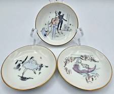 Bing and Grondahl 1952 1958 Royal Copenhagen Ladies 3 Small Coaster Butter Pats picture