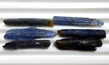 Natural Blue Kyanite Raw Shards 6 Piece Lot Rough 30-35 MM For Jewelry Making picture
