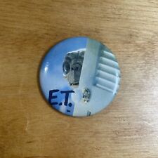 E.T. Peeking Vintage Metal Pinback Pin Button Movies 80's The Extraterrestrial picture