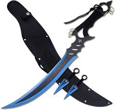 Snake Eye Tactical BL Ninja Sword and 2 Pc Kunai/Throwing Knife Set with Sheath picture