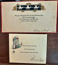 Two Vintage Christmas Cards. 1924 picture