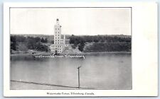 Postcard Canada Tillsonburg Waterworks Tower Private Post Card B&W View E7 picture