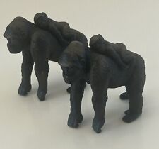 Schleich Gorilla Ape w/Baby Wildlife Animal Figure Retired Collectible Toy Lot 2 picture