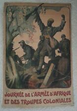 Journée De L’Armée D’Afrique Et Des Troupes Coloniales WW 1 Original Poster picture