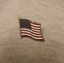 Mini American Flag Hat Lapel Pin Vintage picture