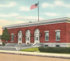 Vintage Linen Postcard United States Post Office Sunbury PA Pennsylvania picture