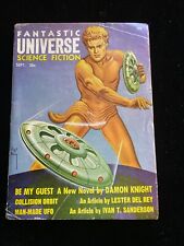 FANTASTIC UNIVERSE Science Fiction sept 1958; Be my Guest by Damon Knight, picture