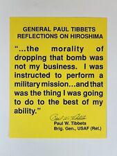 PAUL TIBBETS SIGNED STATEMENT ON THE HIROSHIMA ATOMIC BOMB, ENOLA GAY picture