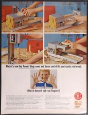 Vintage Magazine Ad 1965 Mattel Power Shop picture