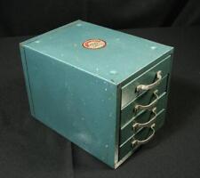 Vintage Waterloo 4 Drawer Metal Storage Boxes Chest Small Parts Mid Century Mod picture