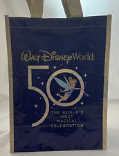 WALT DISNEY WORLD 50th ANNIVERSARY TINKERBELL Reusable Shopping Bag SMALL 9x12 picture
