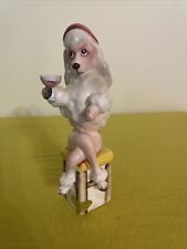 PRISTINE VTG ENESCO THE BAR HOUND MISS FIFE PINK POODLE DOGBARWARE COCKTAIL picture