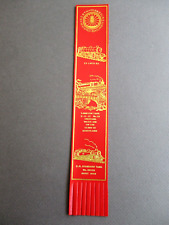 Leather BOOKMARK NORTH YORKSHIRE MOORS RAILWAY Steam Locomotives RED Unused picture