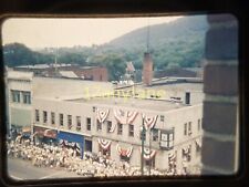 XXPQ18 Vintage 35MM SLIDE Photo AERIAL VIEW OF PARADE, (JULY 4TH?) picture
