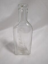 Vintage The J.R. Watkins Co. Embossed Medicine Bottle 5 1/2” Tall , Clear picture