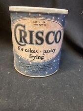 Vintage 3lb Crisco Can (Cardboard) with Lid Star Design picture