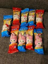 Lot of (9) Sanrio Hello Kitty/My Melody Plush Pez Keychains picture