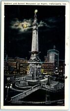 Postcard - Soldier's and Sailor's Monument, Indianapolis, Indiana picture