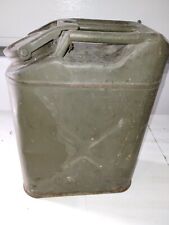 US Military Army WWII Vintage 1945 Jeep Green Metal 5 Gal Jerry Can Monarch MFG picture