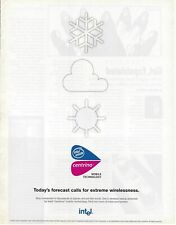 2004 Intel Centrino Mobile Technology Today’s Forecast Retro Print Ad/Poster picture
