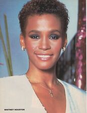 Whitney Houston x2 pinup double sided picture photo clippings How Will I Know picture