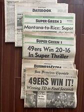 49ERS Win it Super Bowl XXIIV Complete Newspaper January 23, 1989 Joe Montana picture