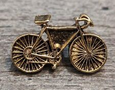 Gold-Tone Retro Bicycle Vintage Collectible Lapel Pin For Cyclists and Bikers picture