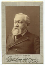 January 13, 1893 President Benjamin Harrison Signed Photograph picture