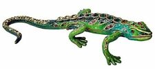 NEW Rucinni Lizard Gecko Green Trinket Box Crystals picture
