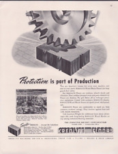 1943 Print Ad Jennison-Wright Kreolite Wood Block Floors Production WWII Home picture