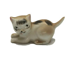 Vintage Small Japan Stamped Porcelain Cat Kitten Figure Figurine Hand Painted picture