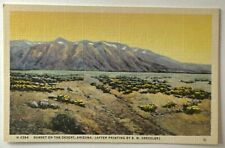 Vintage Postcard, Fred Harvey, Sunset on Desert, Arizona, Linen, unused picture